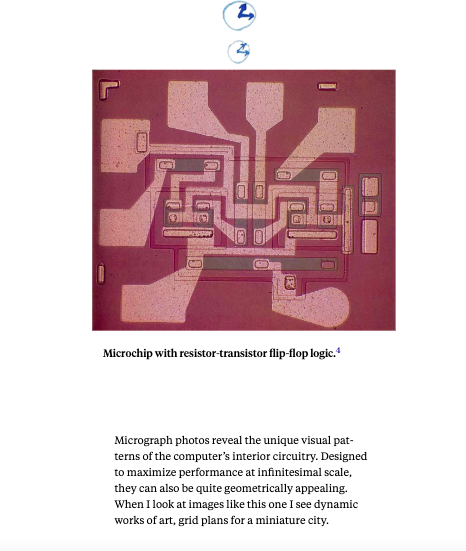 Microchip with resistor-transistor flip-flop logic.